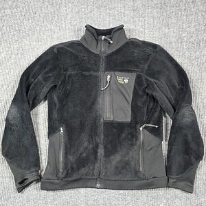 Mountain Hardwear Jacket Womens Medium Black Monkey Fleece Polartec Hike‎ Ski
